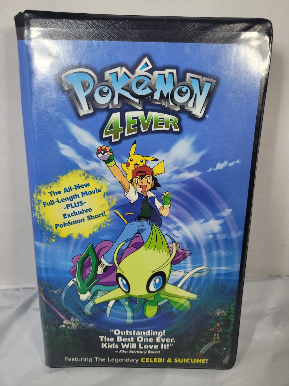 Pokemon 4Ever Blue Cover Featuring Celebi and Pikachu